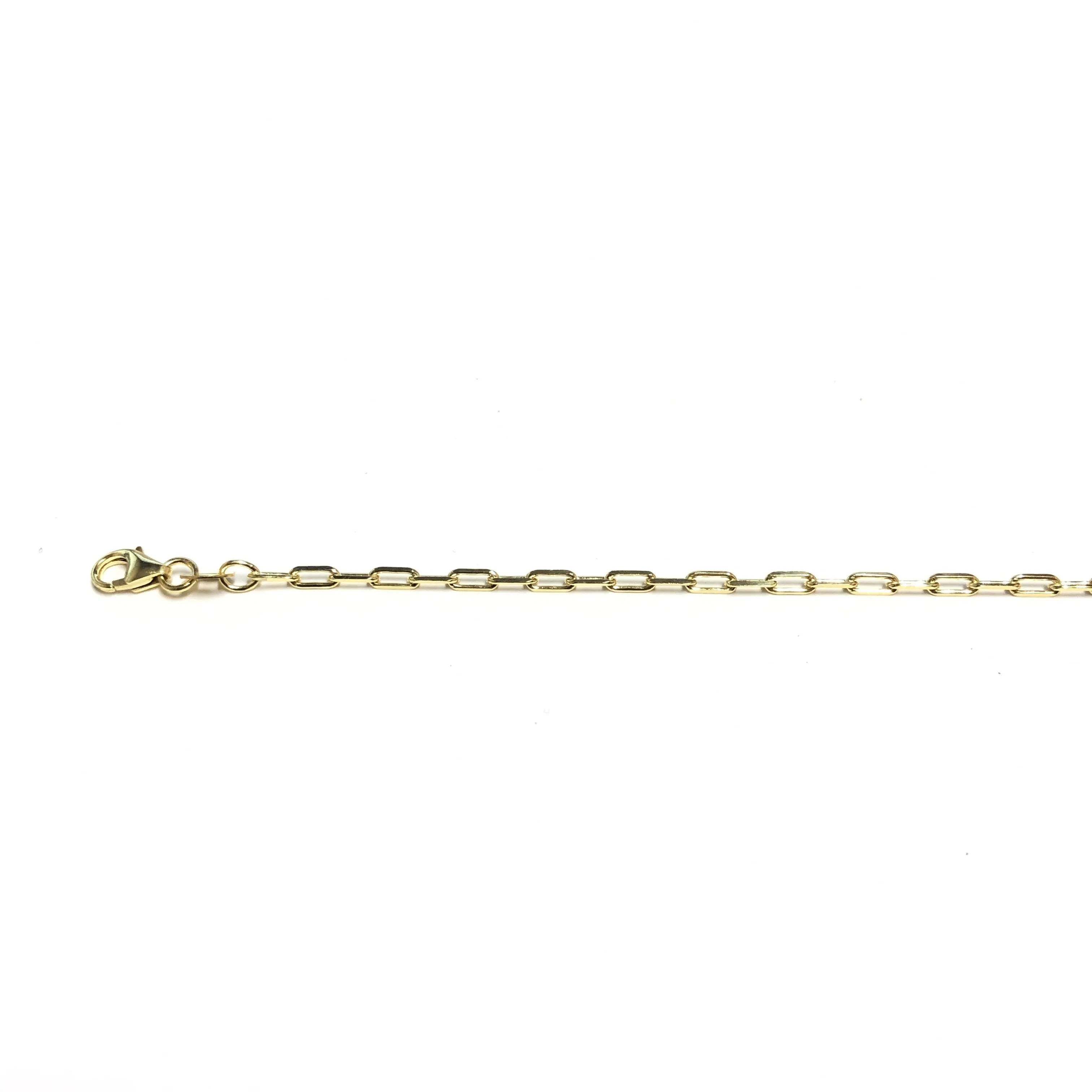 10K Yellow Gold (1.9mm) Paperclip Necklace (16" -20")