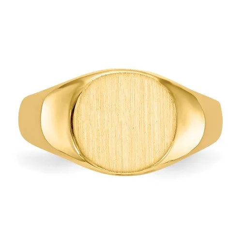 10K Yellow Gold Baby Oval Signet Ring