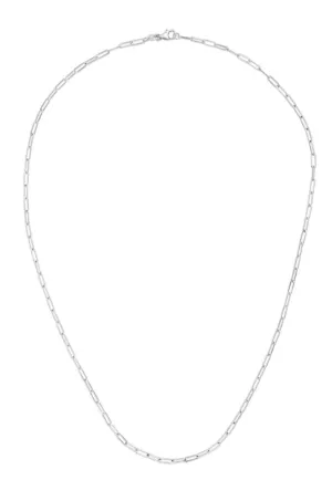 14K Gold 2.1mm Paperclip Chain