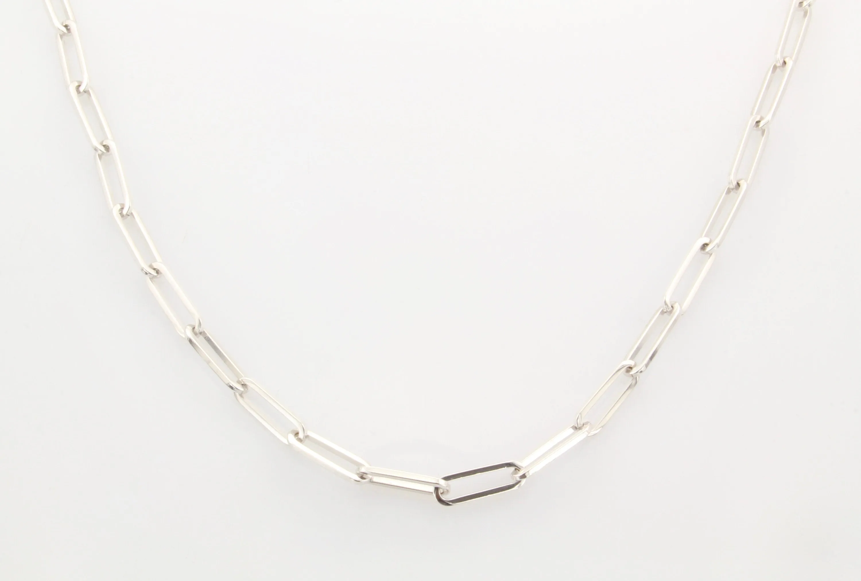 14K Gold 3.85MM Large Link Paperclip Chain Necklace