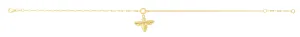 14K Gold Dangling Bumblebee Chain