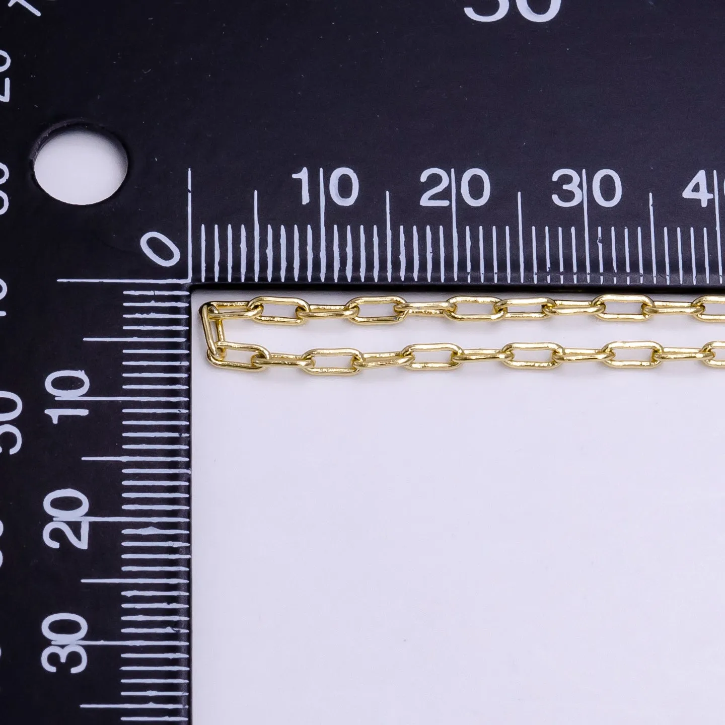 14K Gold Filled 2mm Paperclip 20 Inch Minimalist Layering Chain Necklace | WA-2227