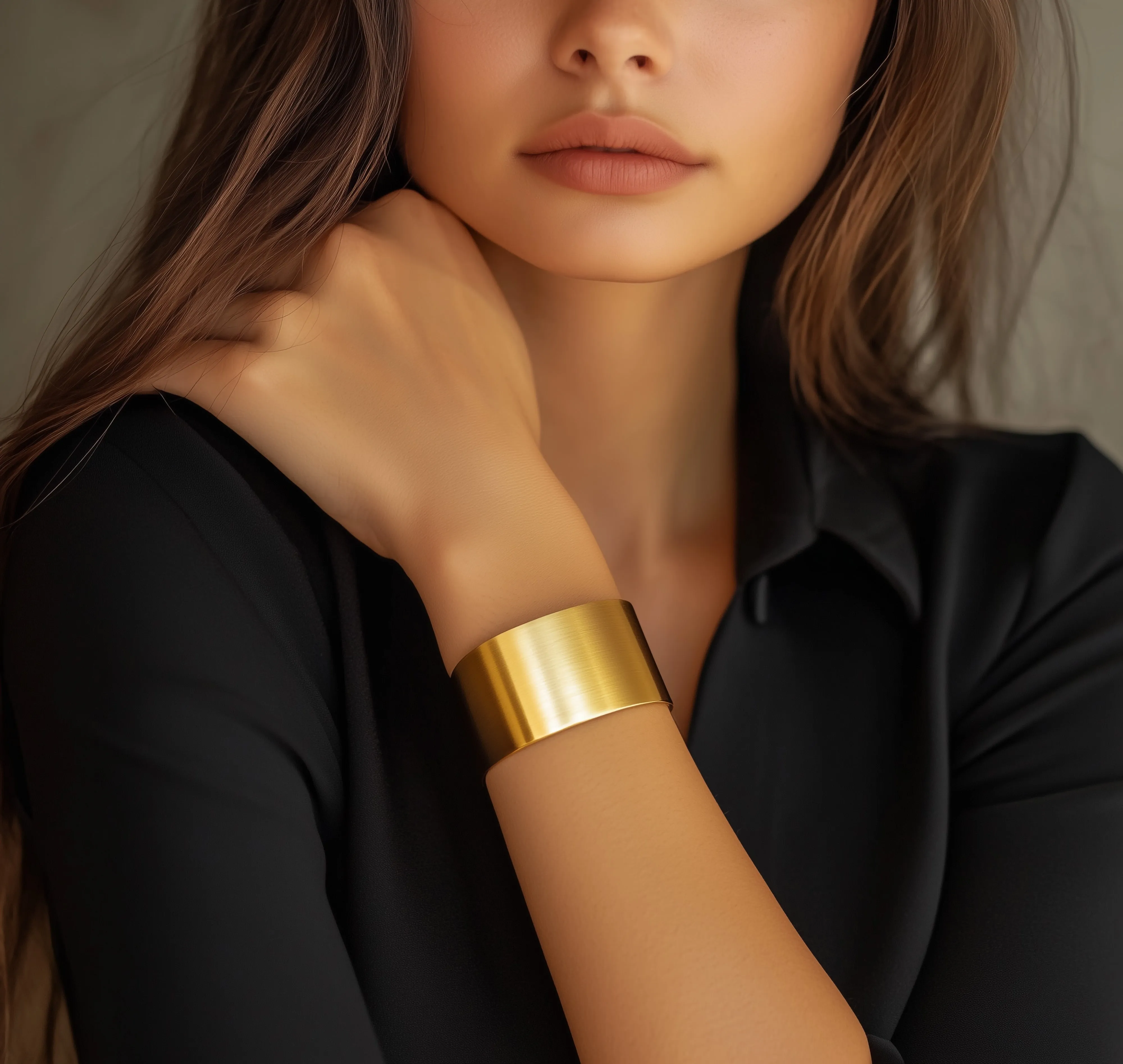 14k Gold Open Cuff Bracelet