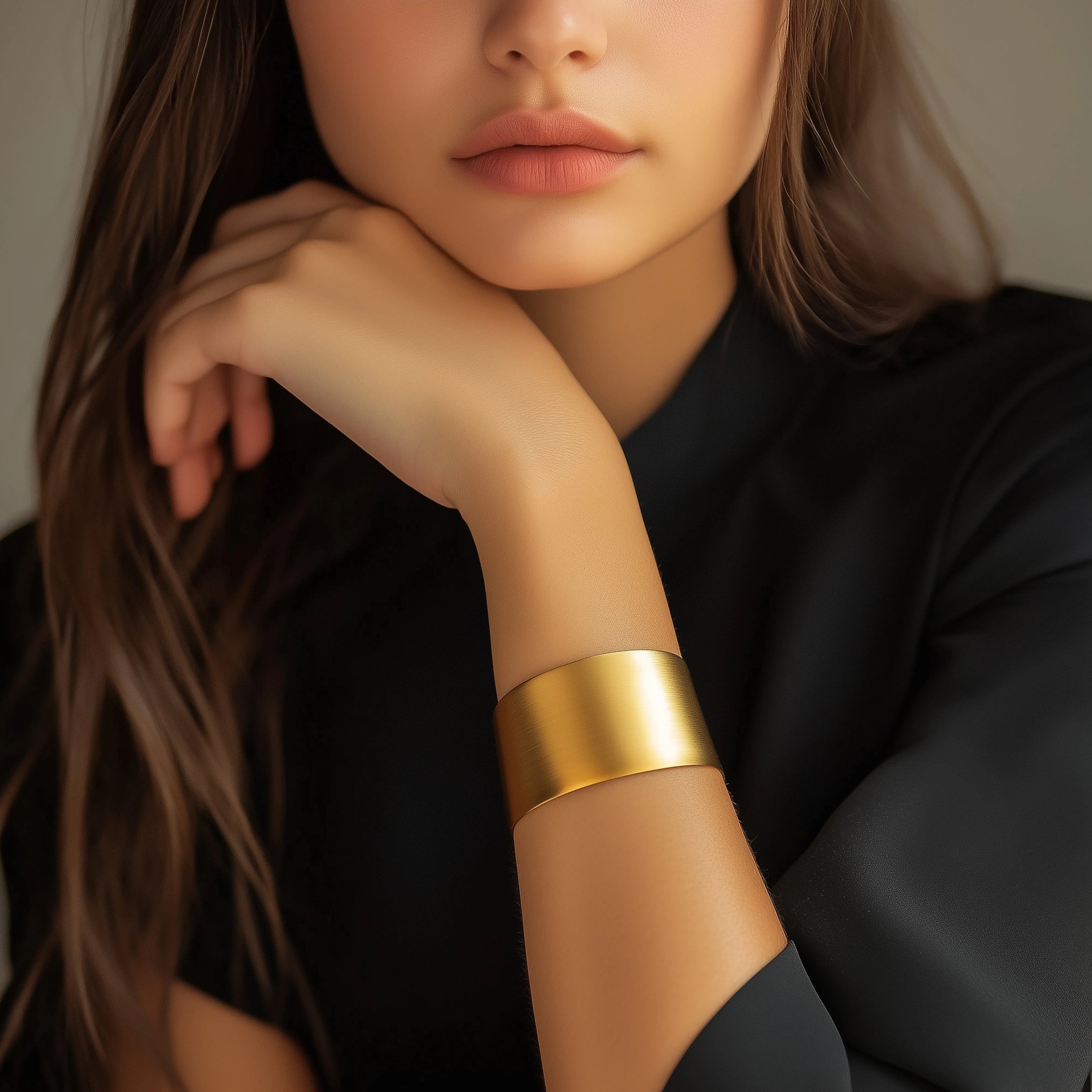 14k Gold Open Cuff Bracelet