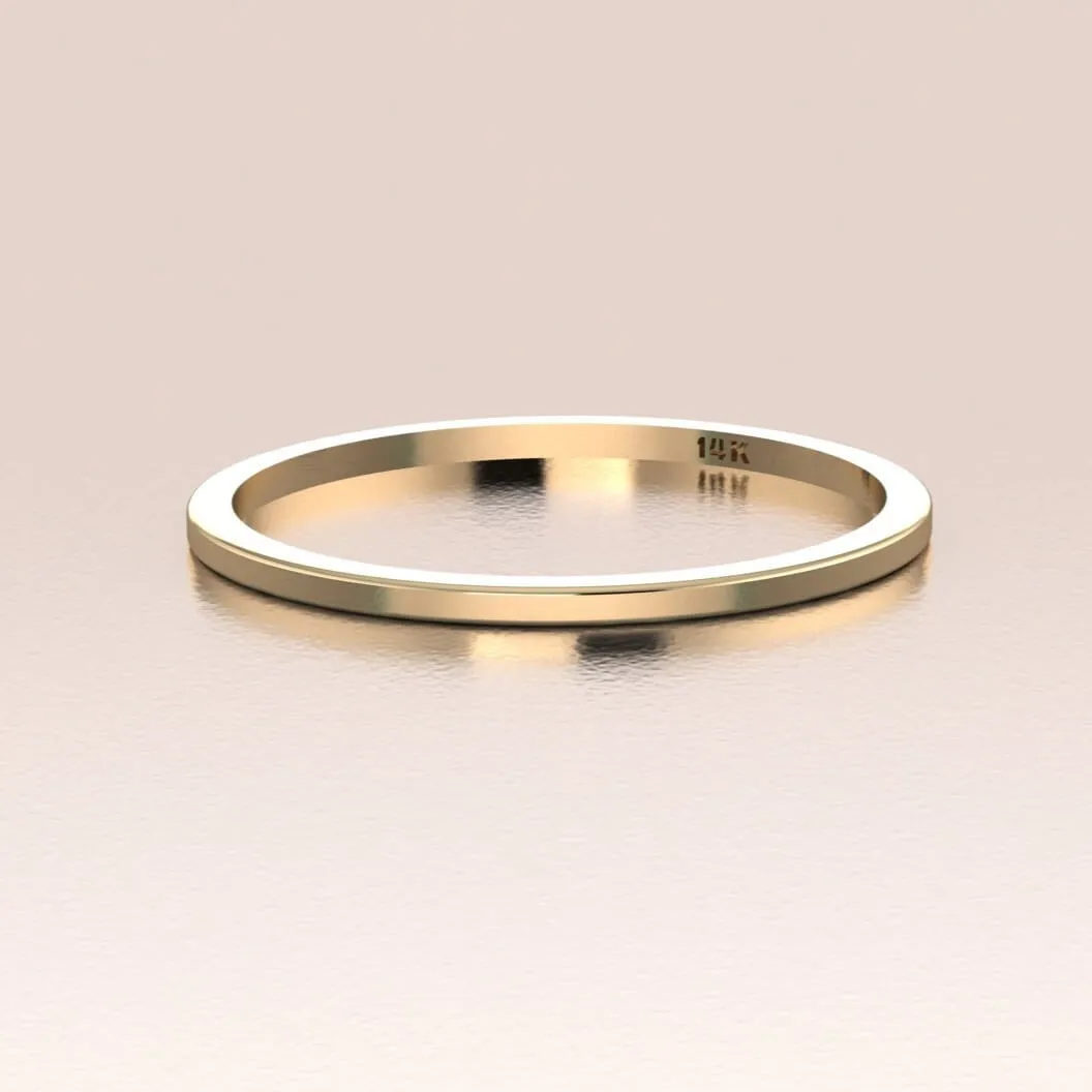 14K Gold Plain Band