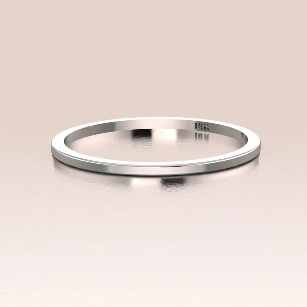 14K Gold Plain Band
