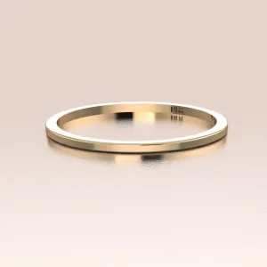 14K Gold Plain Band