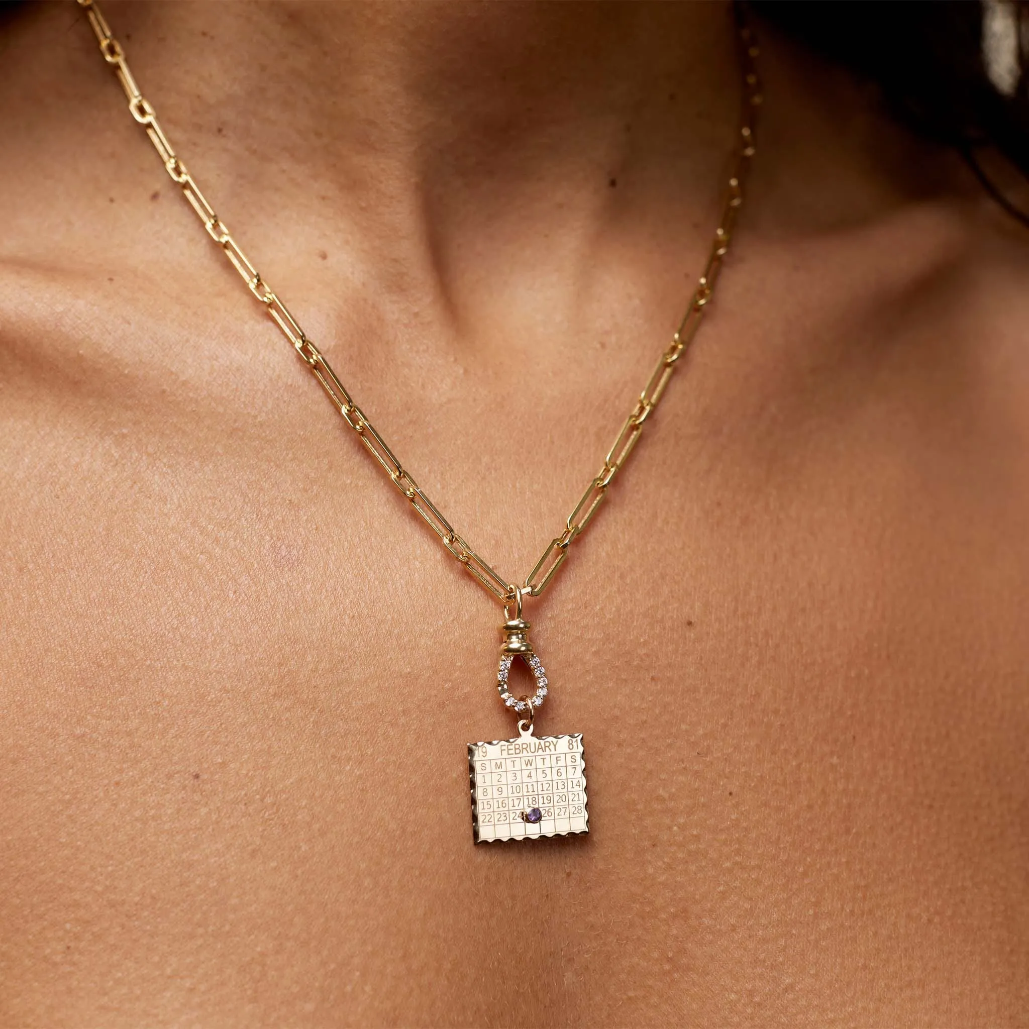 14K Gold "Ma'ayan" Paperclip Chain Necklace