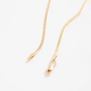 14K Gold Thin Serpentina Bracelet