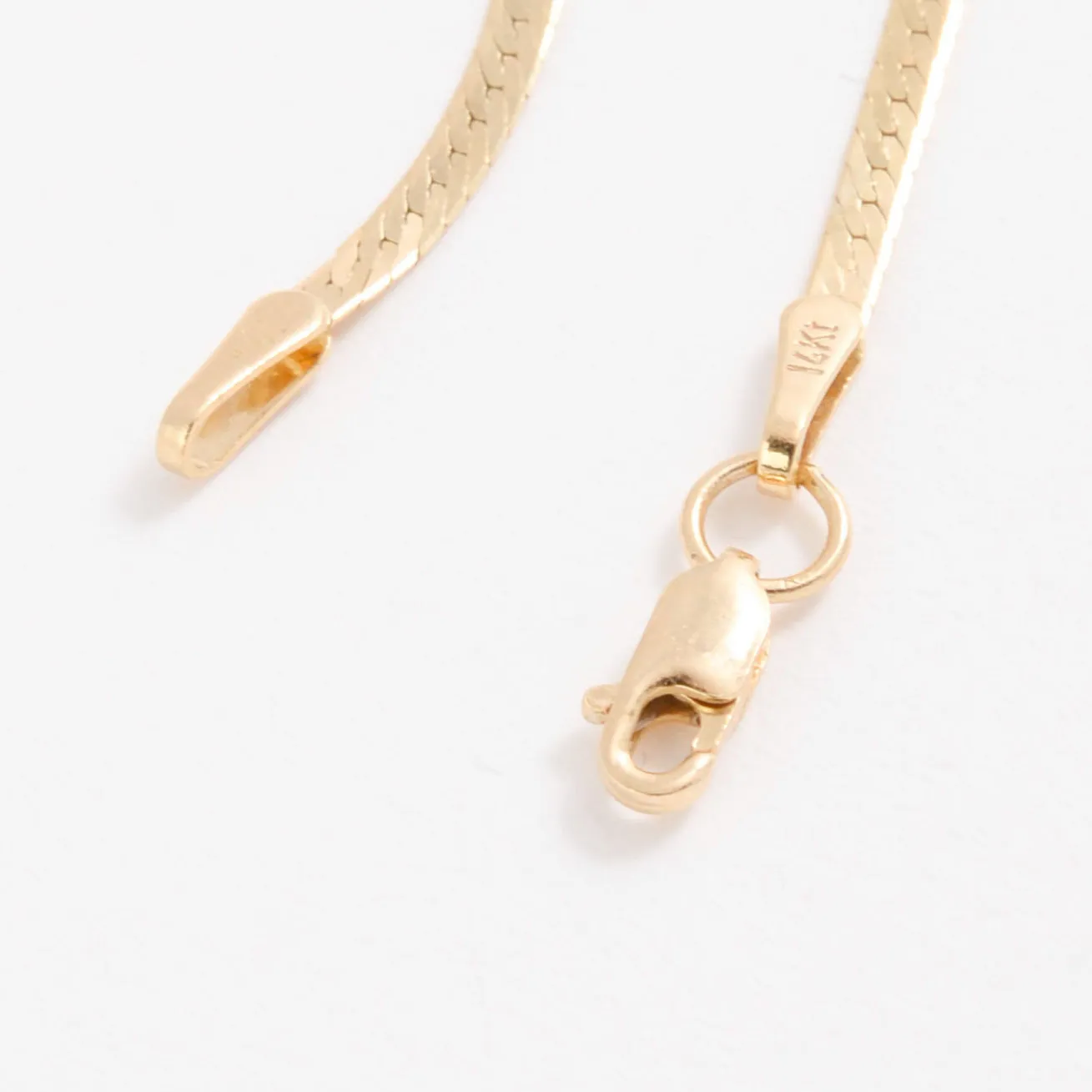 14K Gold Thin Serpentina Bracelet
