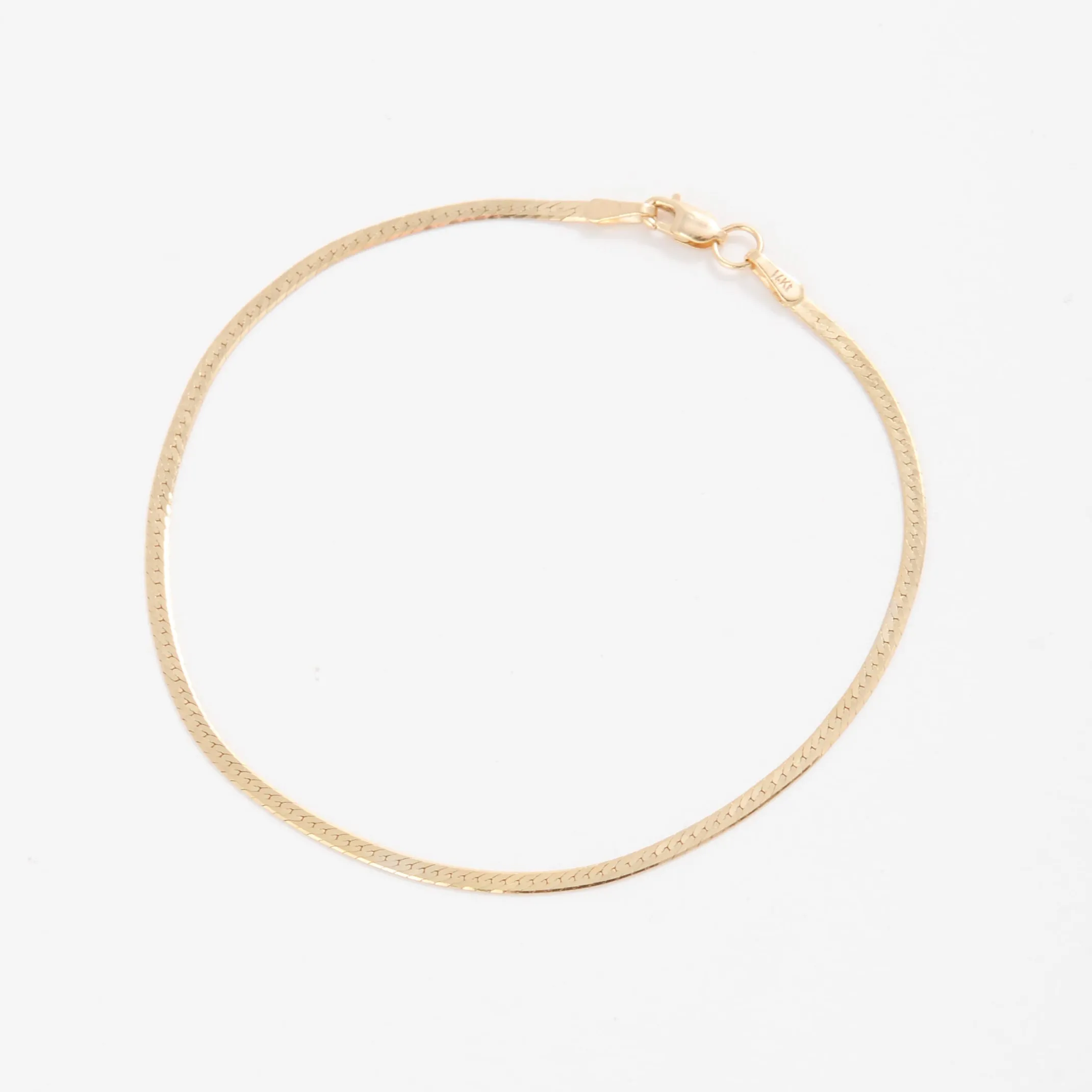 14K Gold Thin Serpentina Bracelet