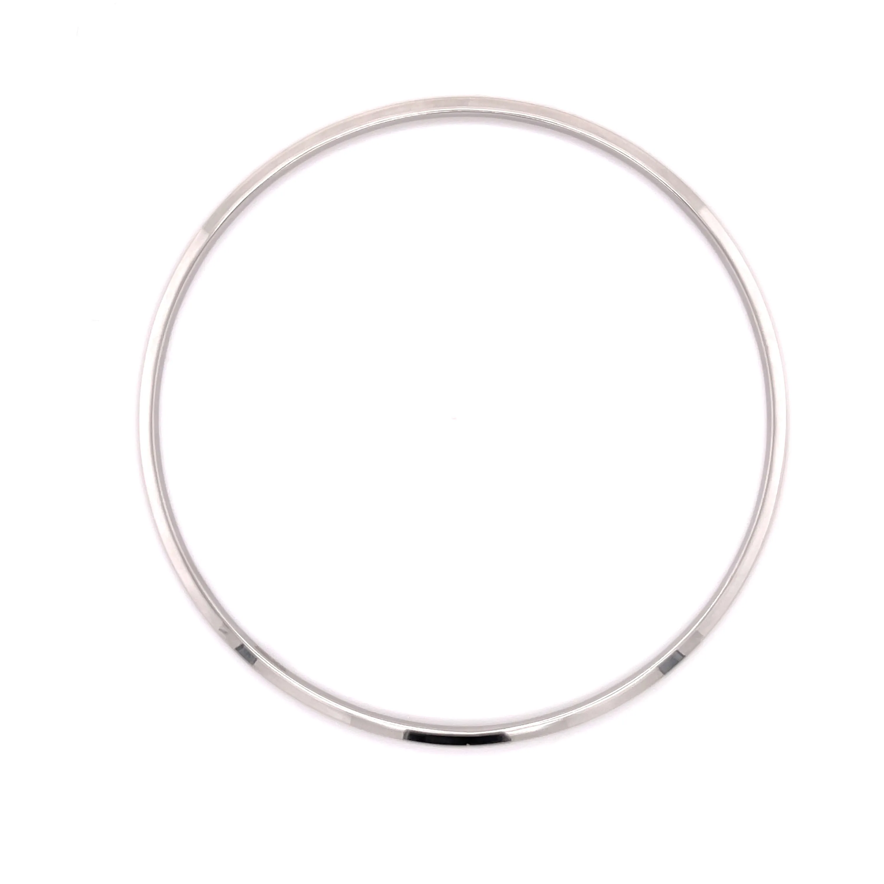 14K Gold Thin Stackable Bangle