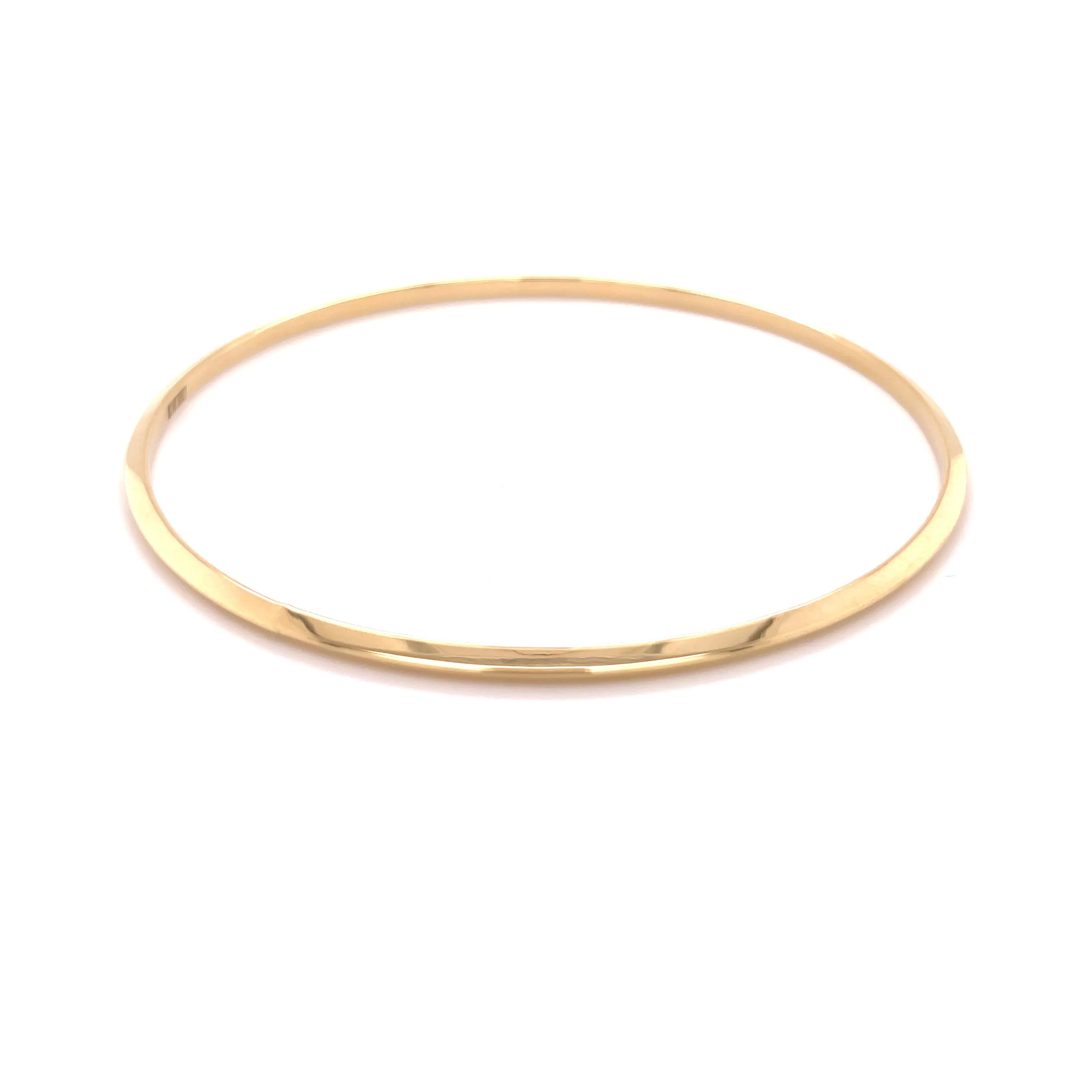 14K Gold Thin Stackable Bangle