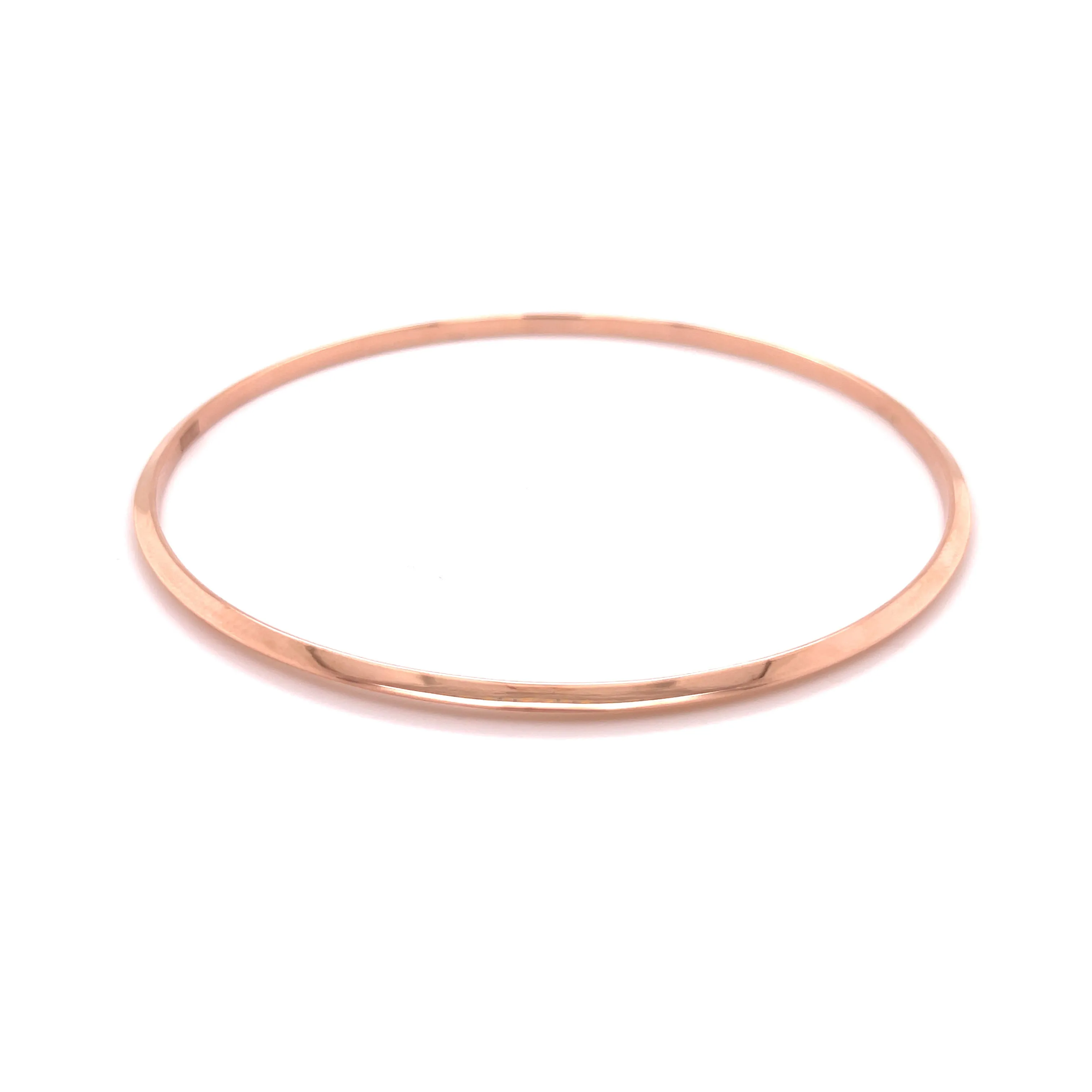 14K Gold Thin Stackable Bangle