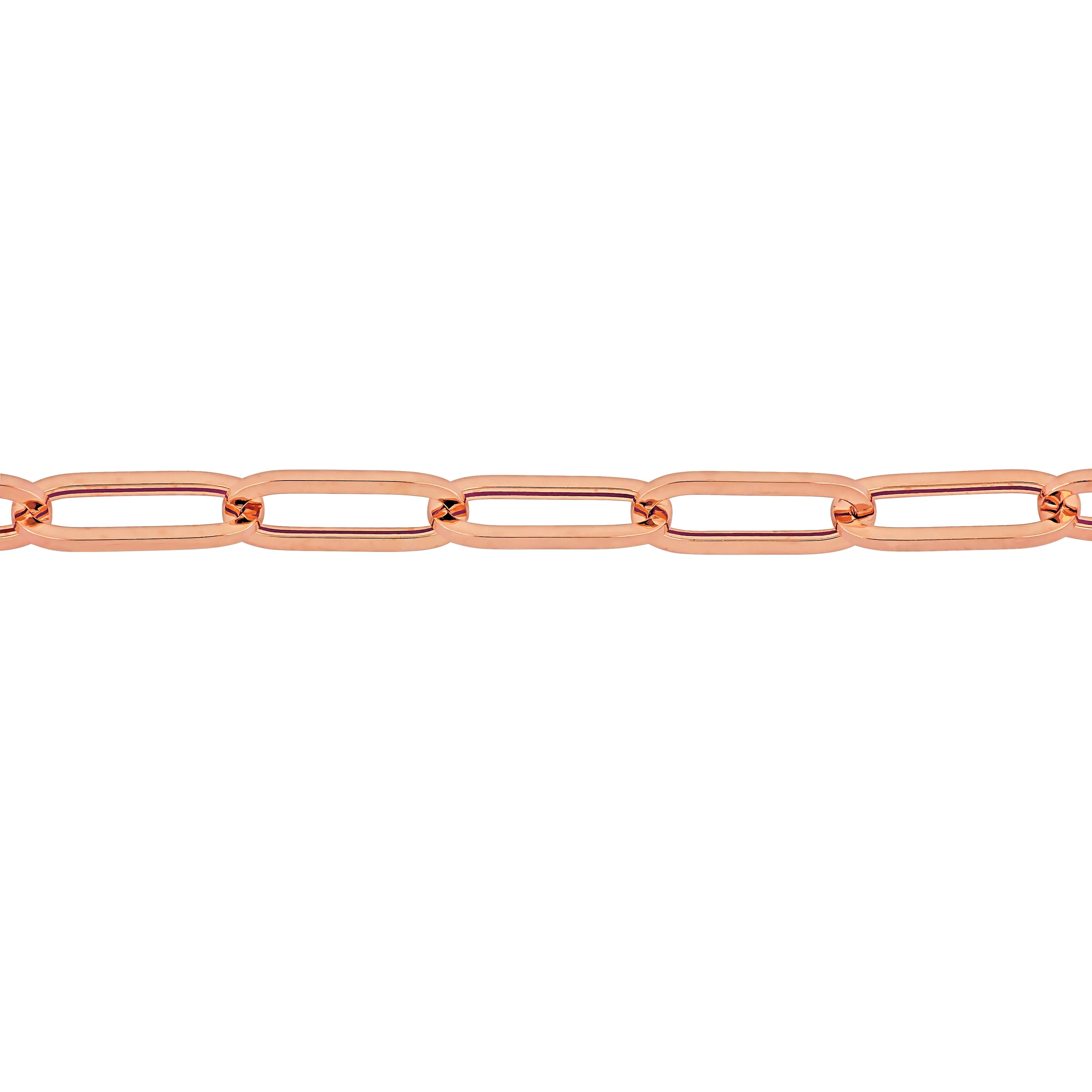 14k Rose Gold Paperclip Necklace
