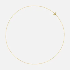 14k Solid Gold Thin Geometric Triangle Necklace
