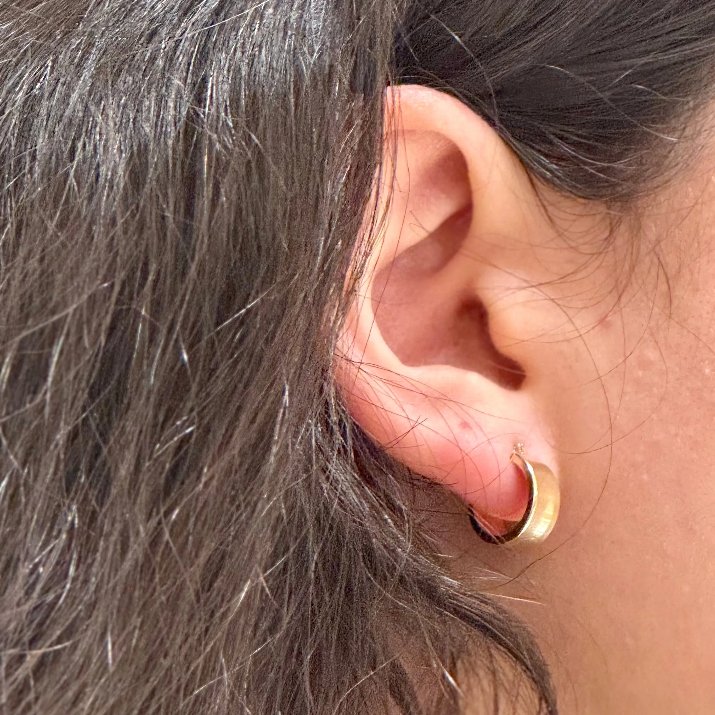 14K Yellow Gold 10mm Hoops