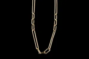 14K Yellow Gold 5.10mm Paperclip Chain Necklace