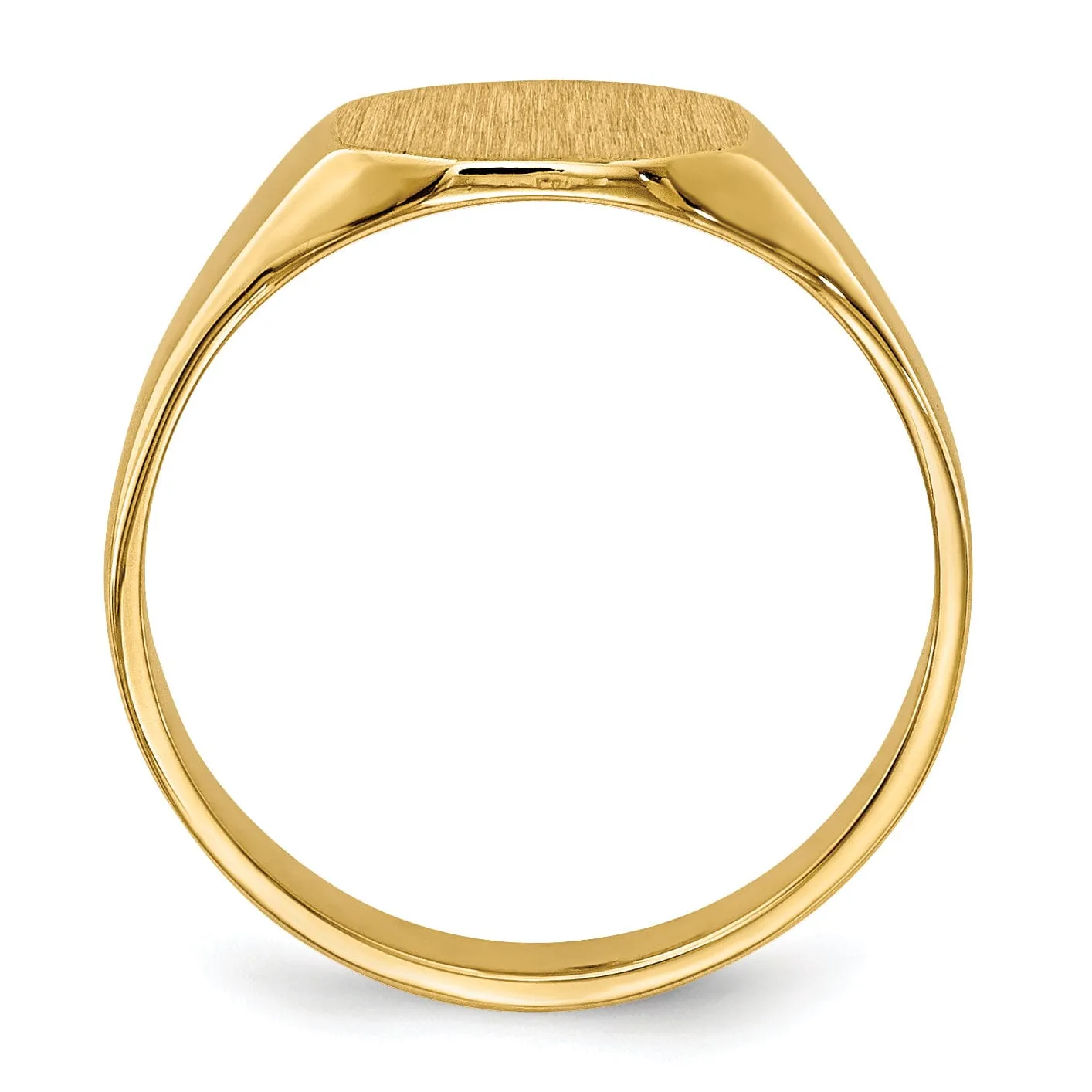 14k Yellow Gold Signet Children's Ring