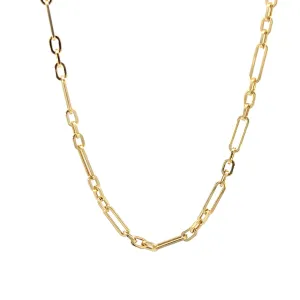 14K Yellow Oval Link Chain (16")