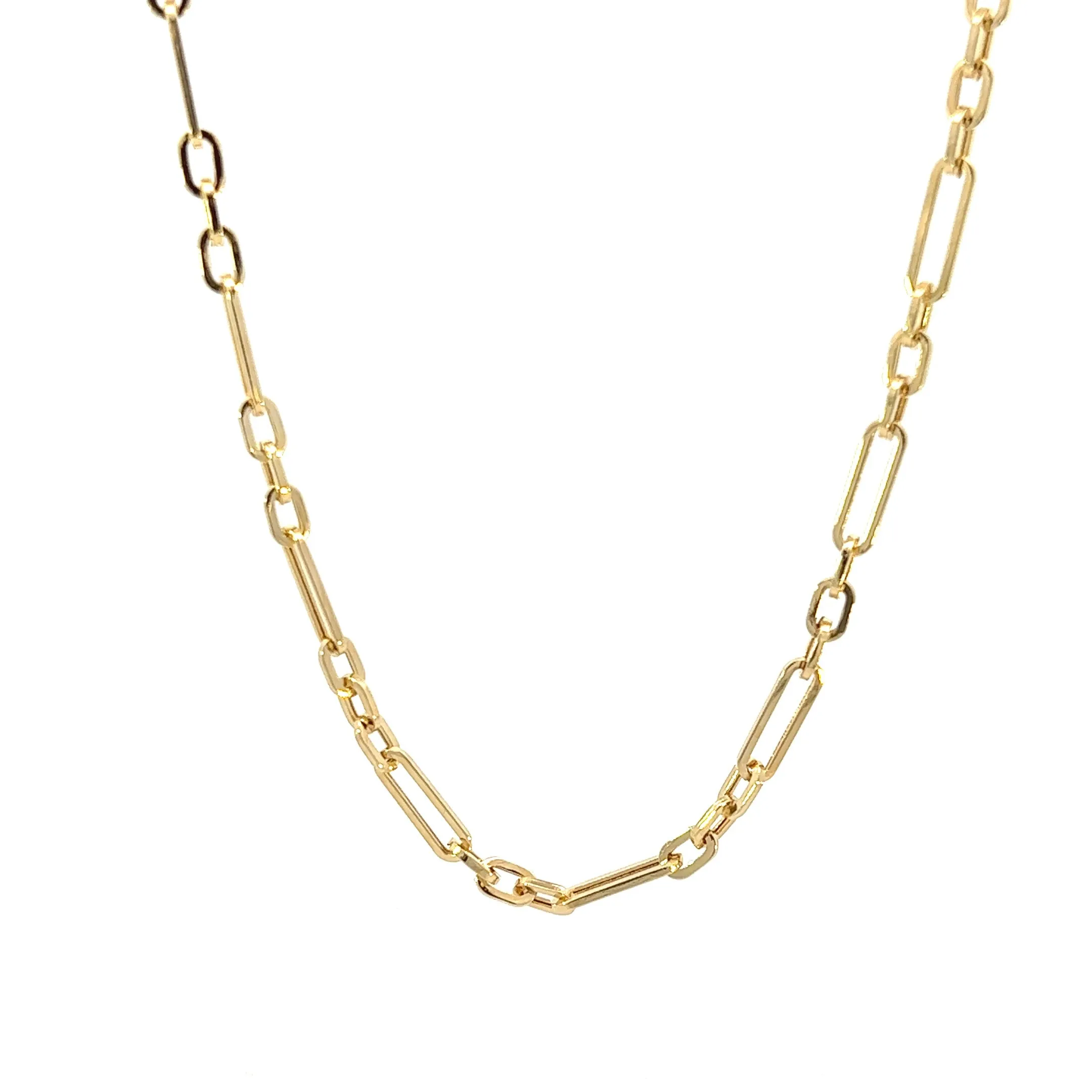 14K Yellow Oval Link Chain (16")