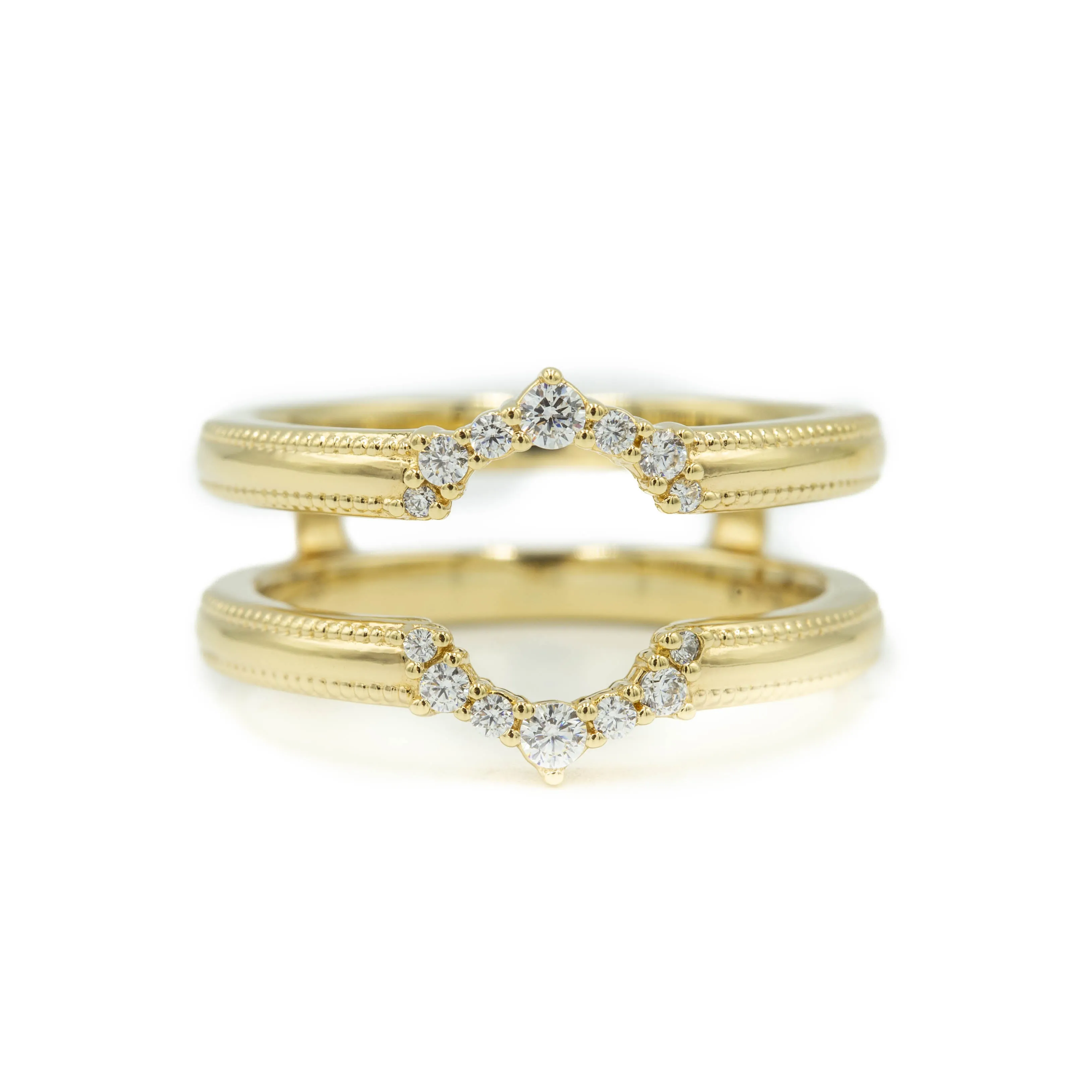 14ky .17ctw Diamond Ring Guard