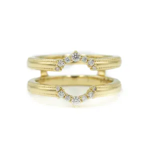 14ky .17ctw Diamond Ring Guard