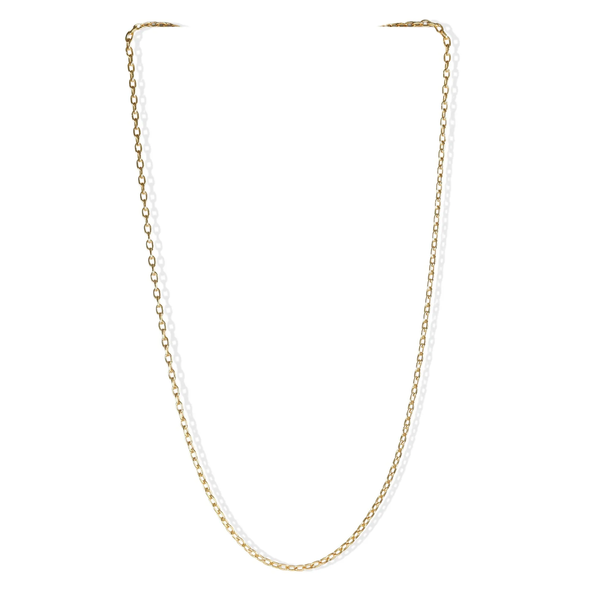 18K Gold Drawn Link Chain in 32"