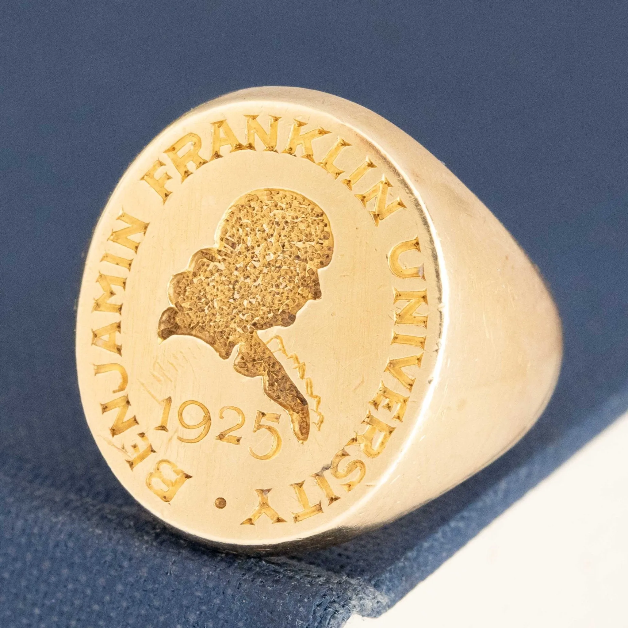 1925 Benjamin Franklin University Class Ring by Tiffany & Co