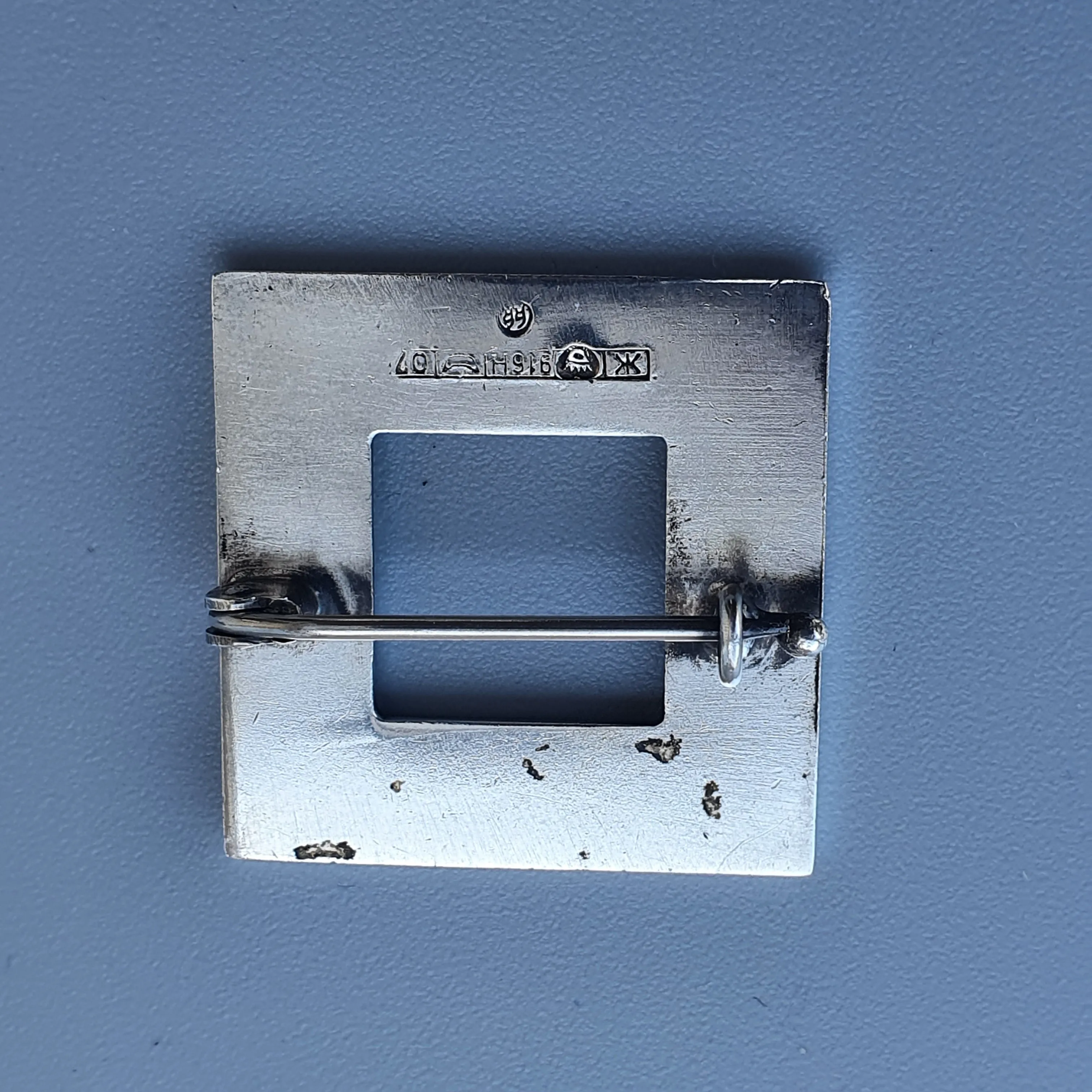 1960s Finnish Modernist Silver Brooch by Kalevala Koru – Design by Paula Häiväoja 1967