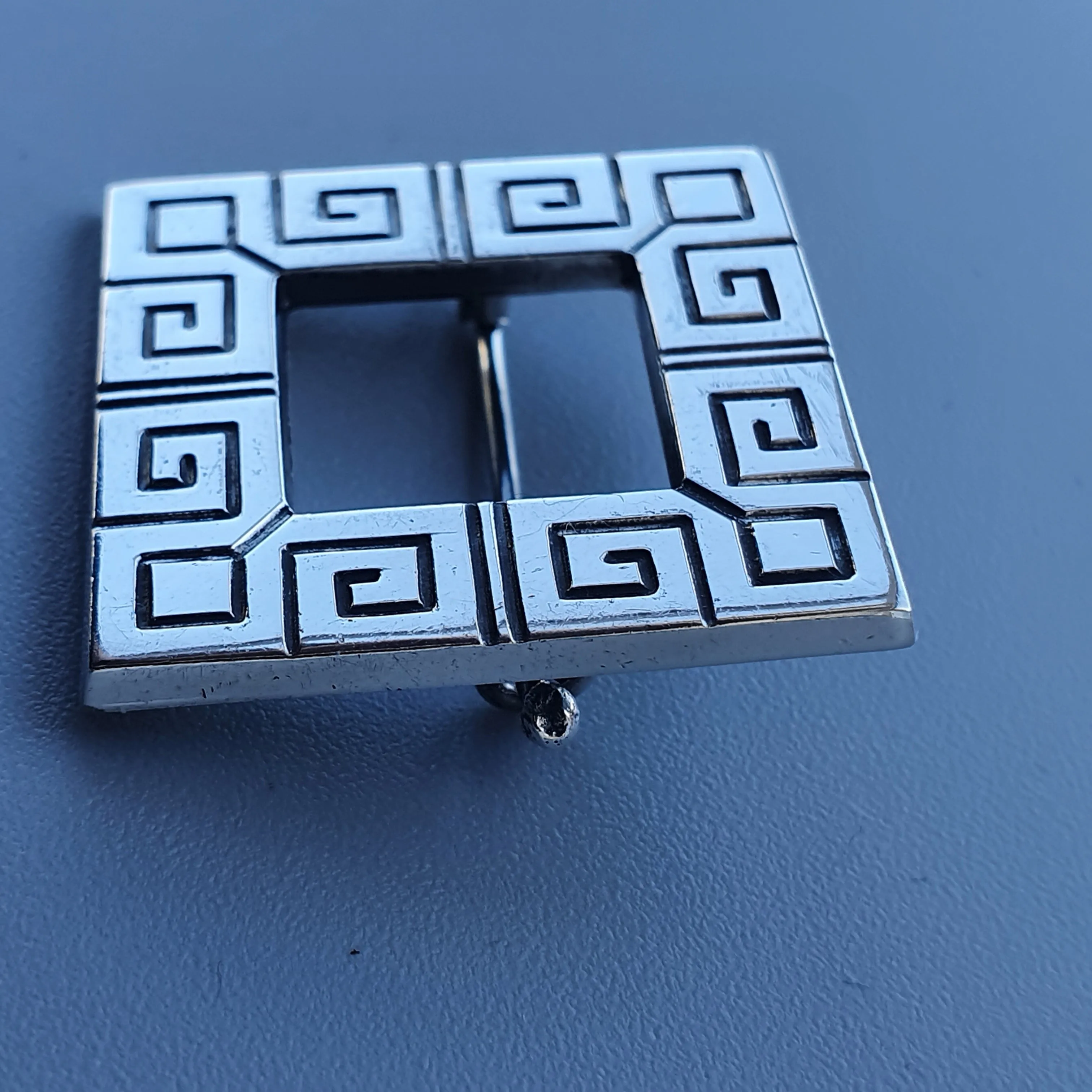 1960s Finnish Modernist Silver Brooch by Kalevala Koru – Design by Paula Häiväoja 1967
