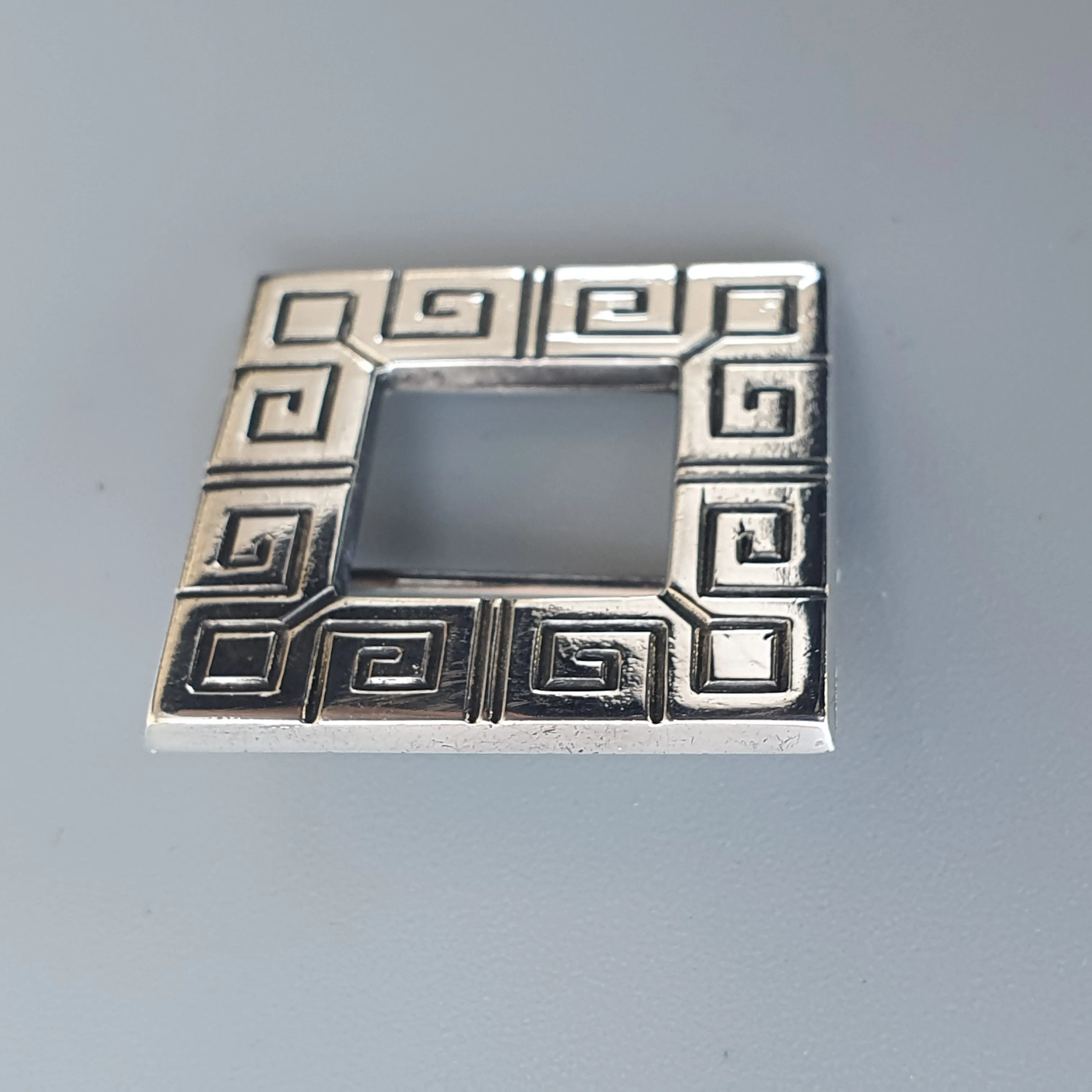 1960s Finnish Modernist Silver Brooch by Kalevala Koru – Design by Paula Häiväoja 1967
