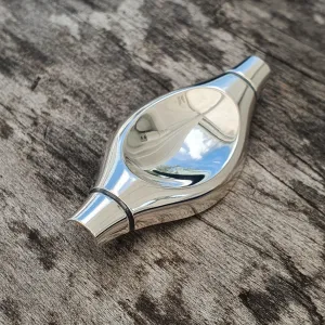 1960s Vintage Finnish Modernist Silver Brooch by Elis Kauppi for Kupittaan Kulta