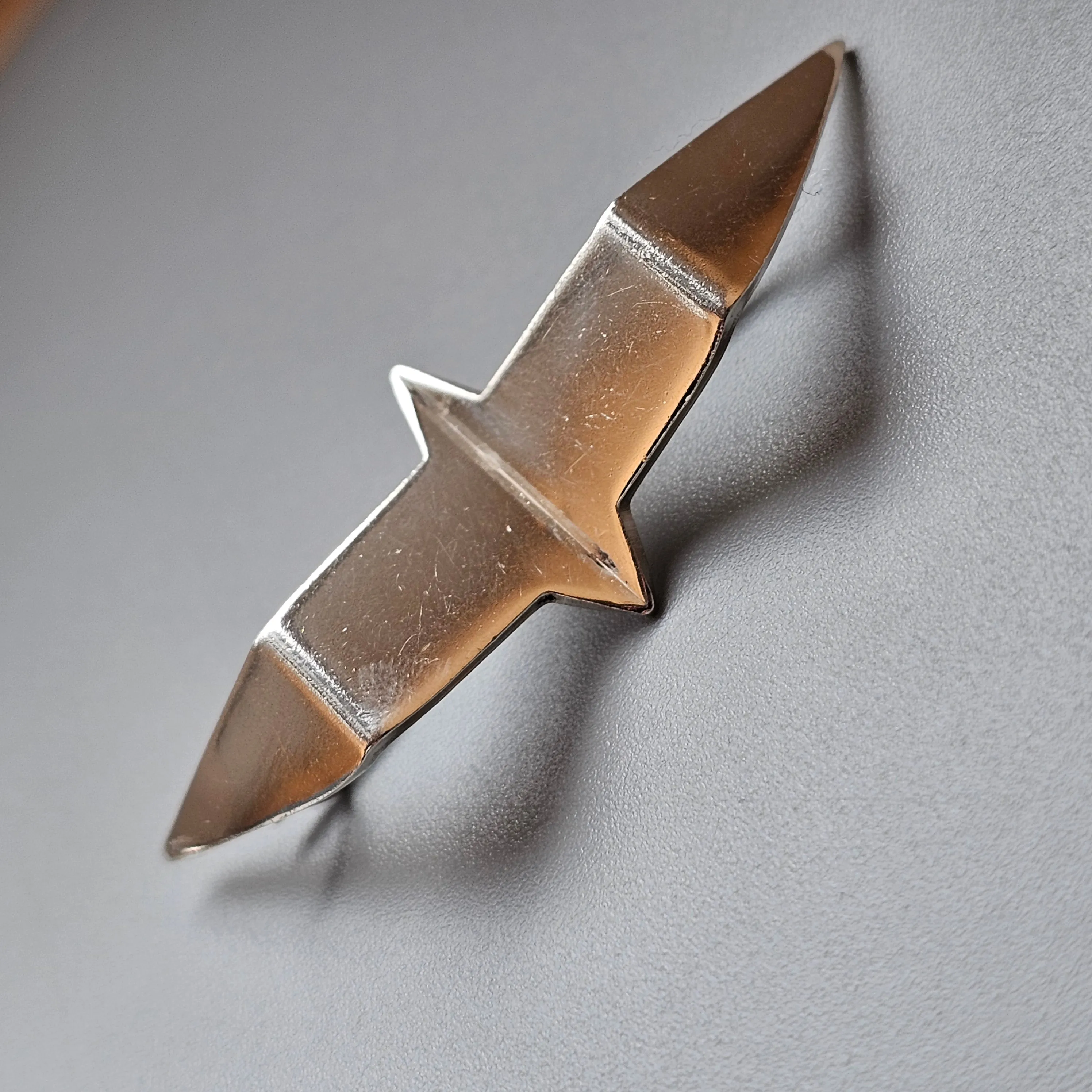 1980s Asko Luukkonen Finnish Silver Abstract Bird Brooch