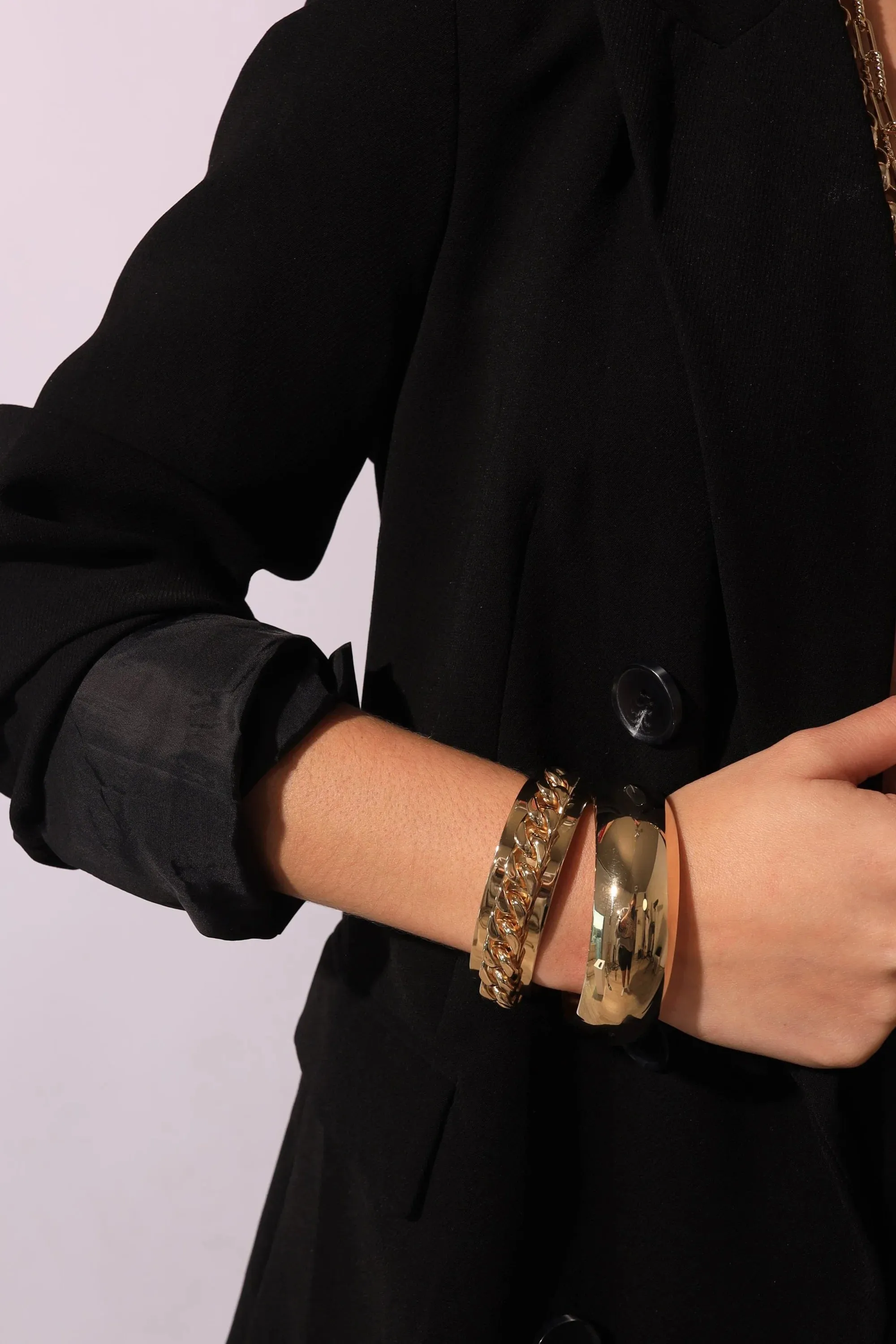 3/4 Inch Curb Chain Cuff