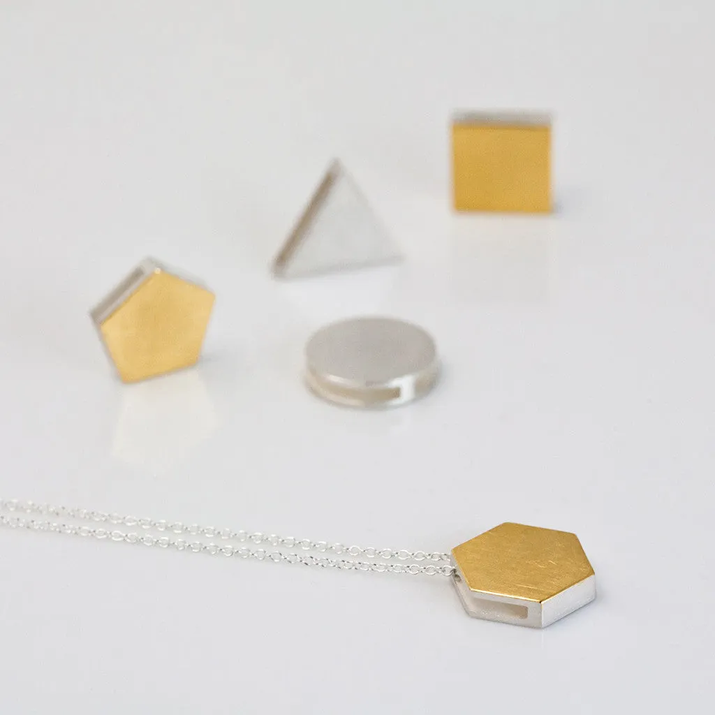 3456∞ N°116 / Double Faced Hexagon Necklace