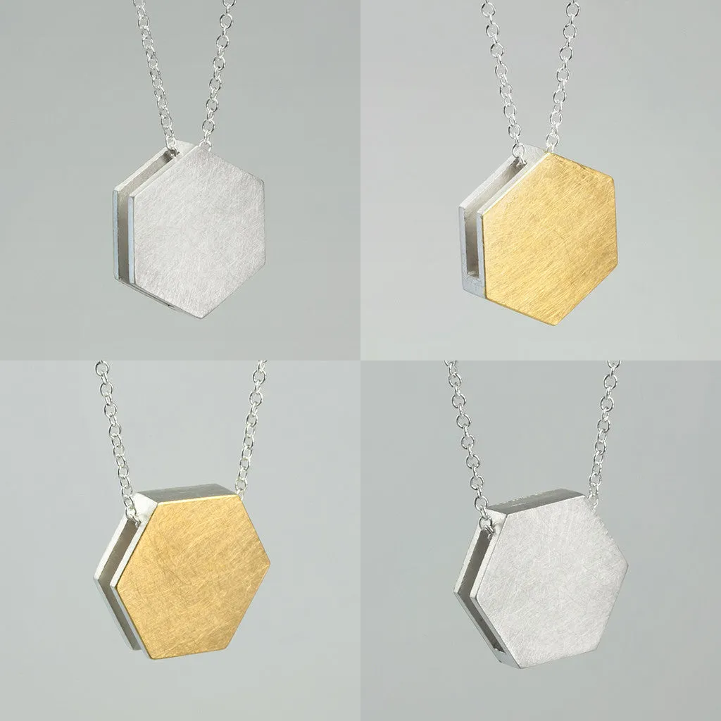 3456∞ N°116 / Double Faced Hexagon Necklace