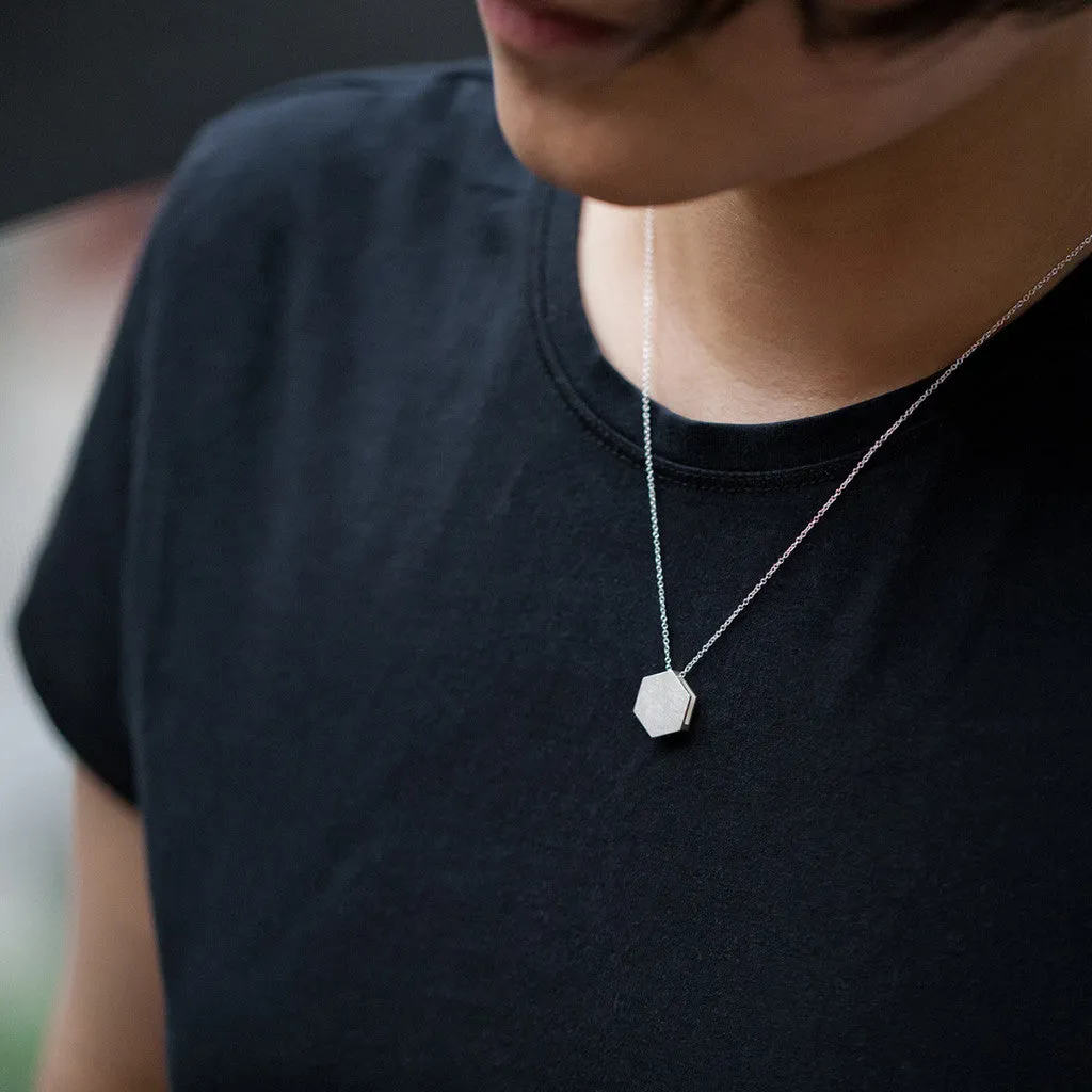 3456∞ N°116 / Double Faced Hexagon Necklace
