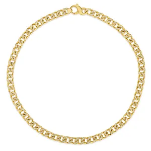 4.00 Carat Natural Diamond Cuban Link Necklace 14K Yellow Gold 18'' 34 Gram