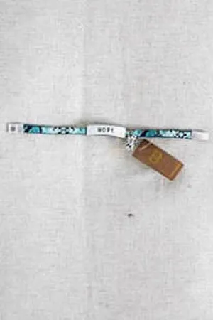 401 Teal - HOPE Embossed Bracelets