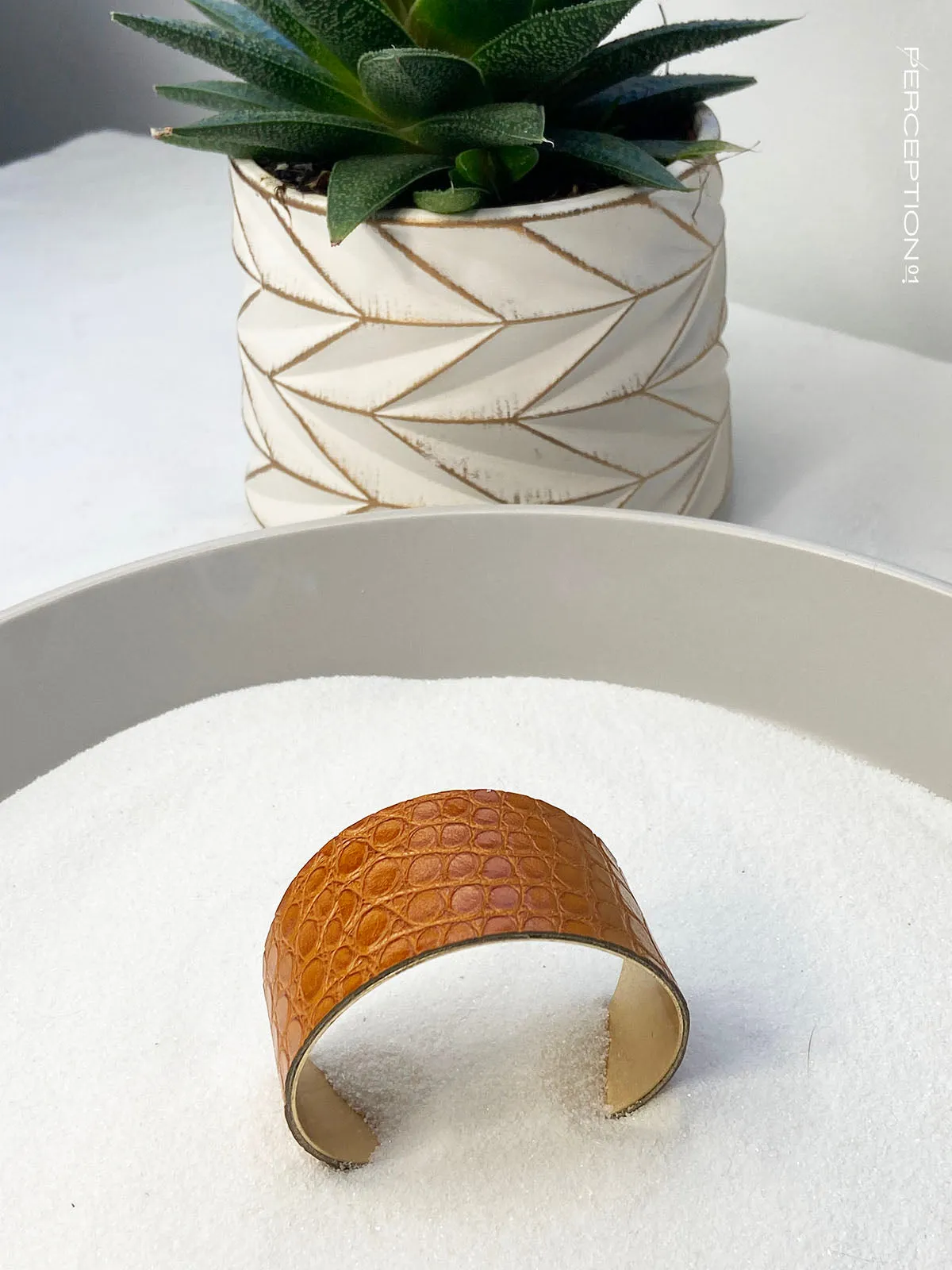 521 Luggage - WIDE Corockodile Cuff Bracelets