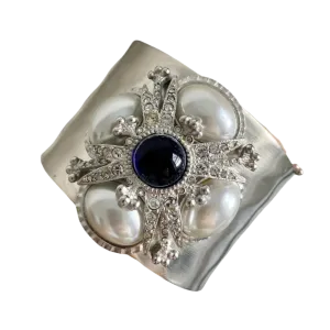 90s St. John Silver Cuff Bracelet