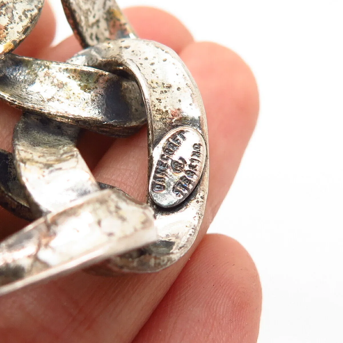 925 Sterling Silver Antique Danecraft Abstract Knot Pin Brooch