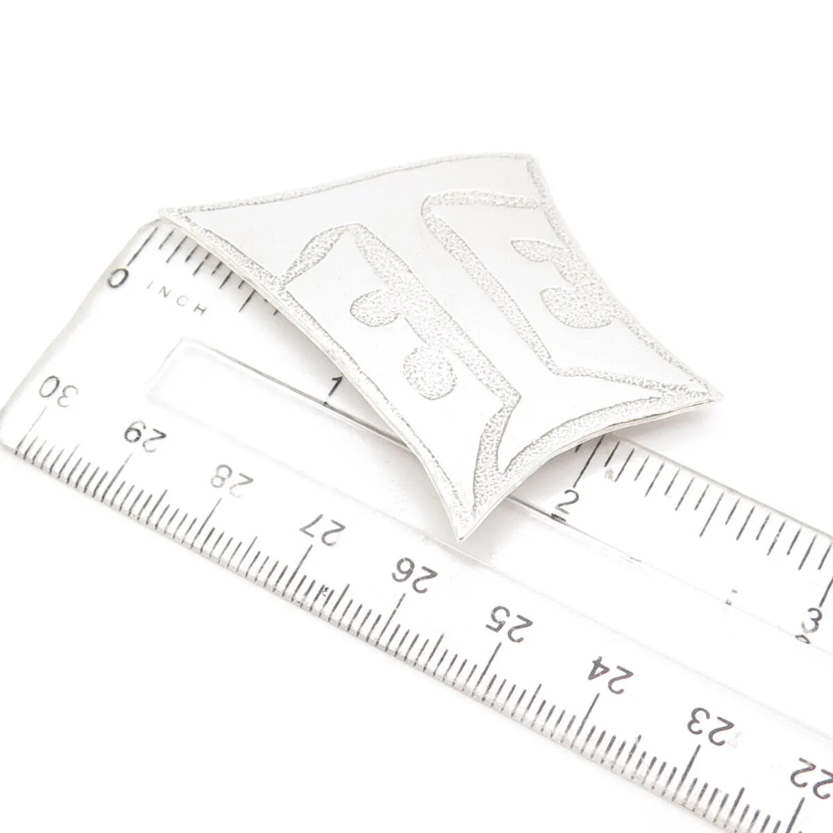 925 Sterling Silver Vintage FAC 1951 Abstract Pin Brooch