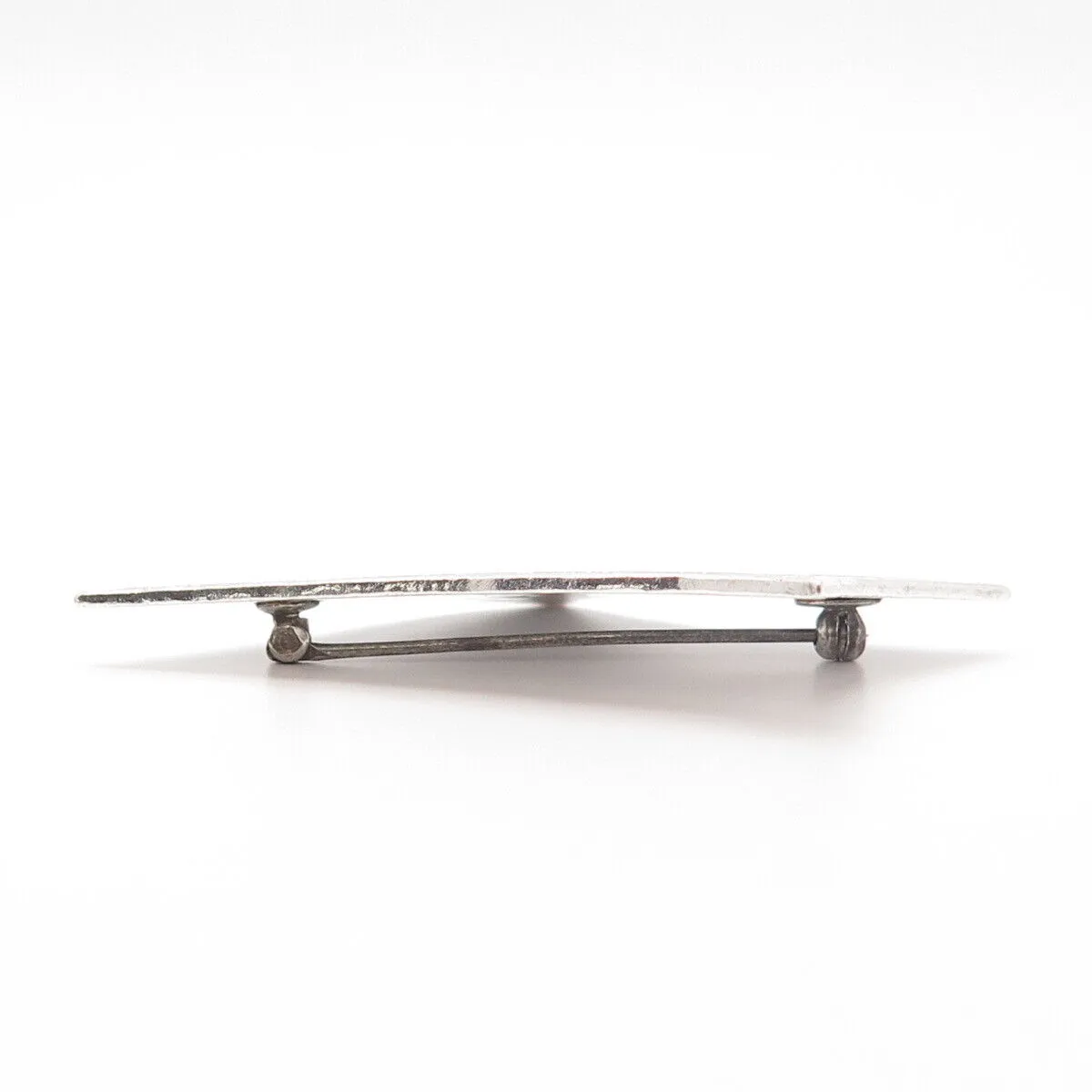 925 Sterling Silver Vintage FAC 1951 Abstract Pin Brooch