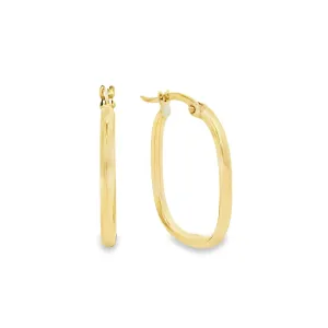 9ct Yellow Gold Rounded Oval 20mm Hoops GEAR375
