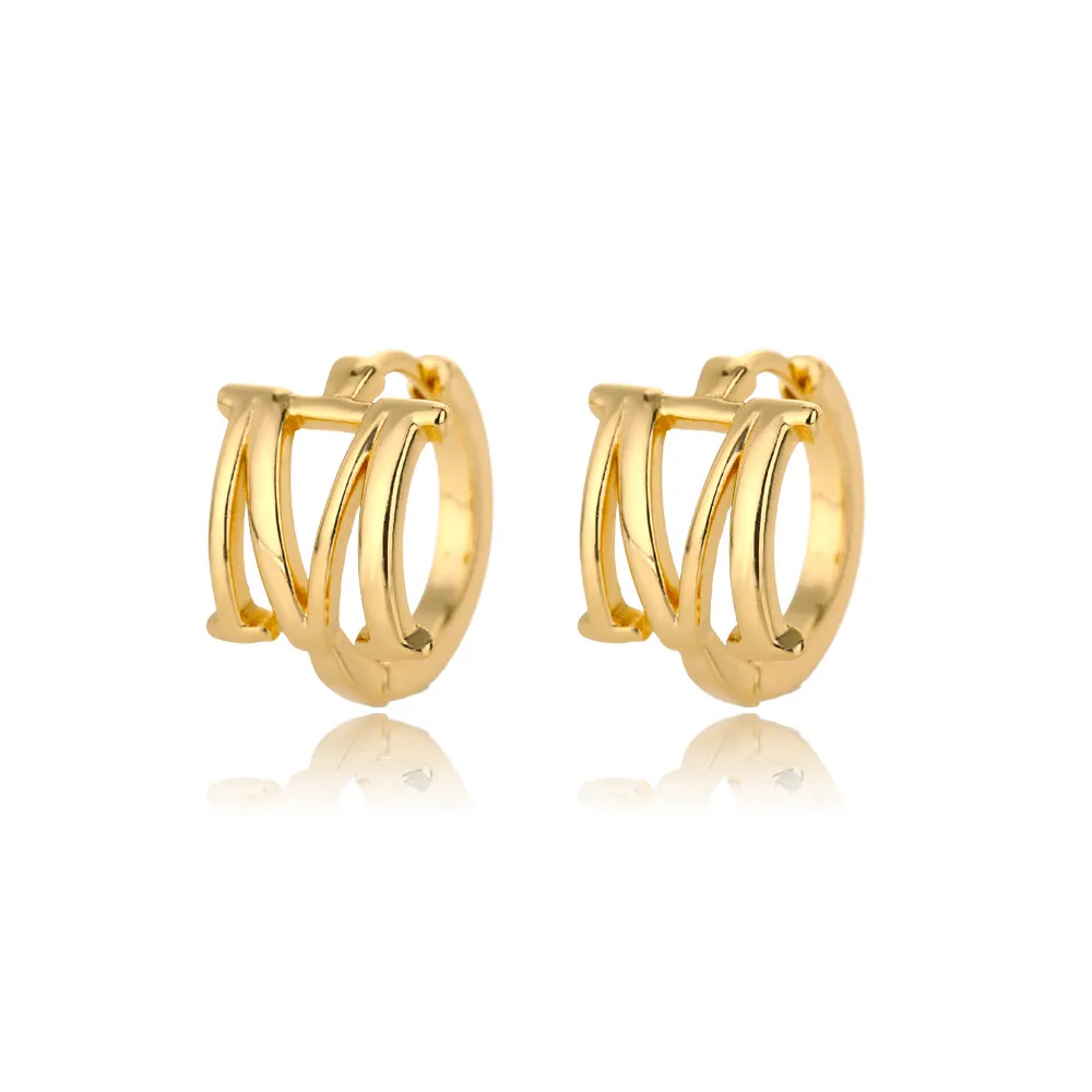 A-Z Small Personalized Letter Gold Hoop Earrings