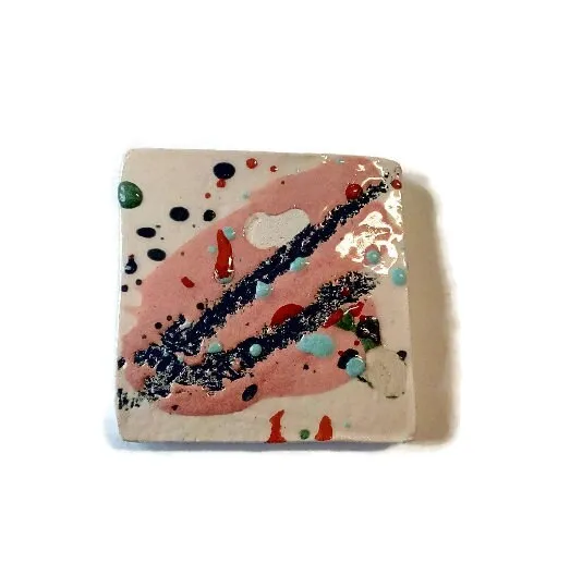 Abstract Ceramic Brooch | Brooches for Women and Men | Handcrafted Gift Idea