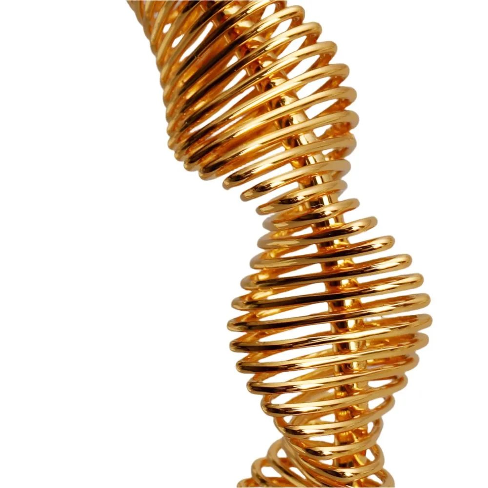 Abstract Spiral Cuff Bracelet