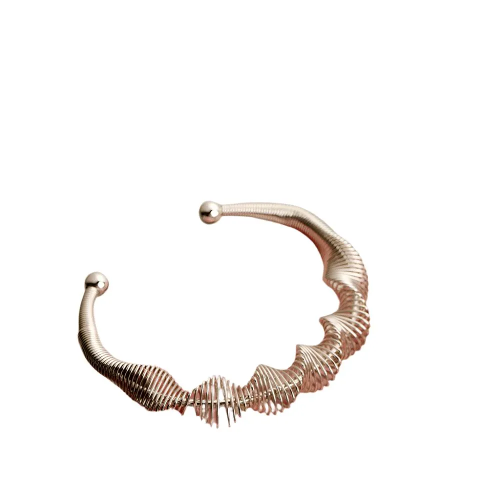 Abstract Spiral Cuff Bracelet